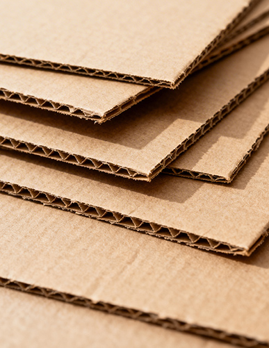 Láminas de cartón corrugado