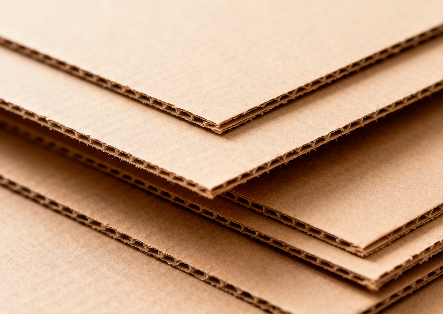 Láminas de cartón corrugado